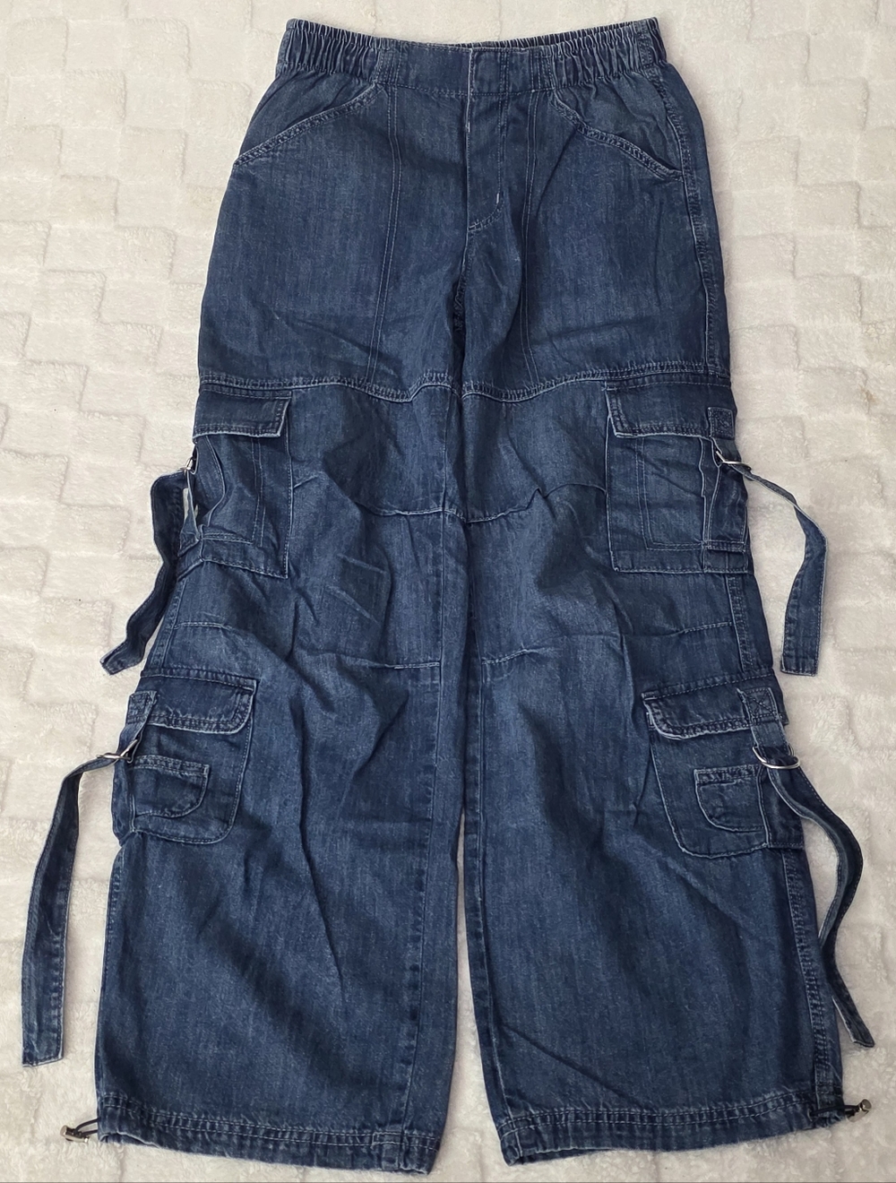 Garage Denim Cargo Pant Light Indigo Blue Size Small BNWOT